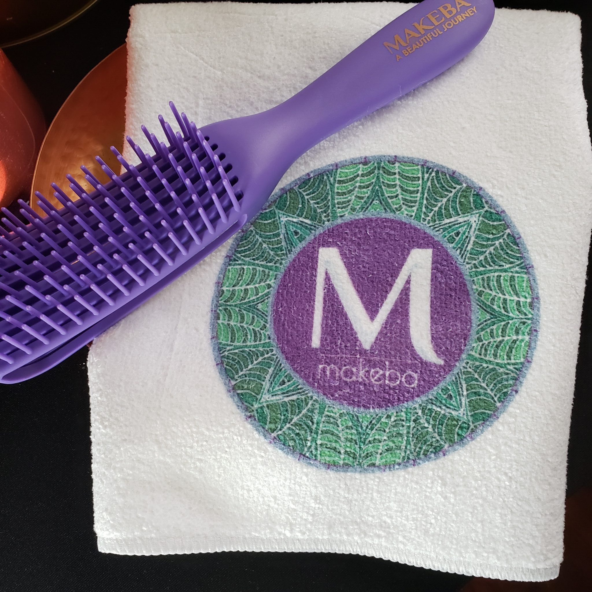 Makeba Signature Towel and Detangler Brush